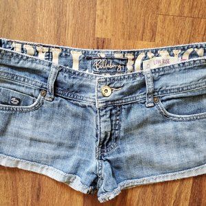 BILLABONG WOMEN'S JR SIZE 3 BLUE JEAN SHORTS